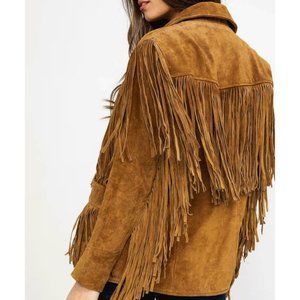 Excelled N.Y. | Vintage Suede Fringed Jacket | Unisex Size Medium